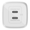Belkin 65W Dual USB-C Bundle with 2M USB-C to USB-C Cable - White - 2 of 4