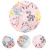 Unique Bargains Women Double Layer Flowers Shower Cap 1 Pc - 3 of 3