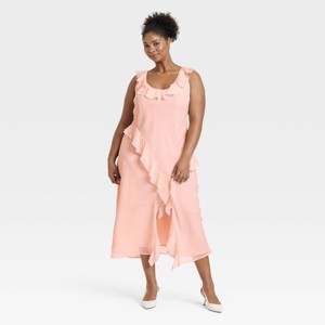 Women's Ruffle Slip Dress - A New Day™ - 1 of 3