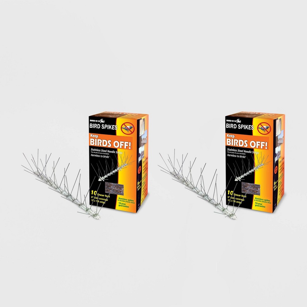 Photos - Garden & Outdoor Decoration 2pk 10' Stainless Steel Bird Spikes - Bird-X