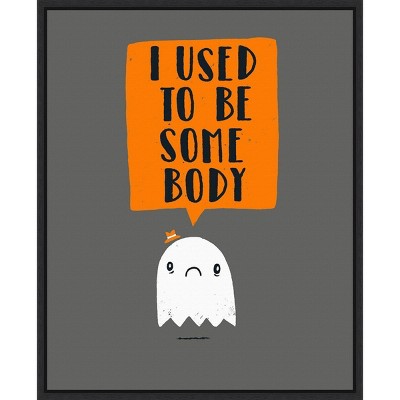 16" x 20" I Used To Be Some Body by Michael Bux ton Framed Wall Canvas - Amanti Art