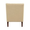 Sapphtopaz Modern Accent Chair with Button-Tufted Wingback Upholstered Club Chair with Wood Legs Classic Reading Chair for Living Room, Bedroom - 2 of 4