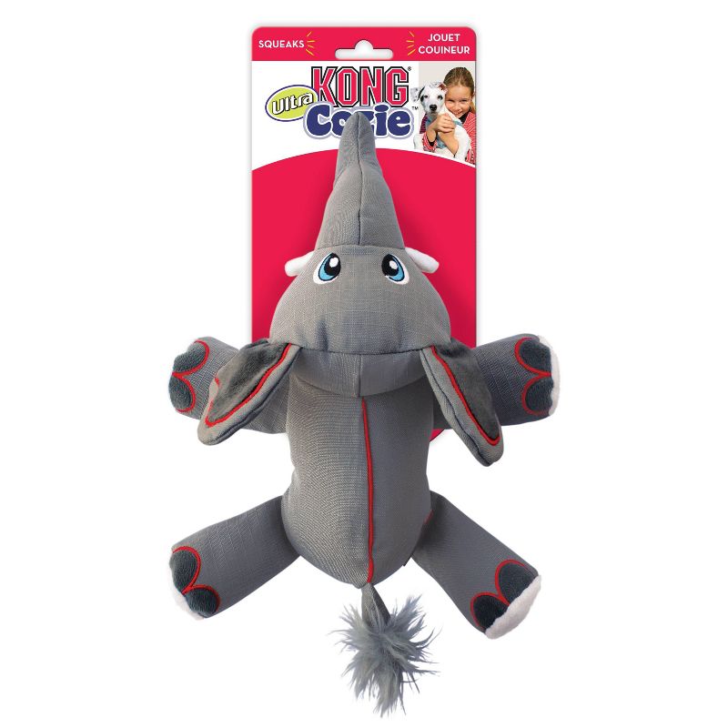 KONG Cozie Ultra Ella Elephant Dog Toy - M, 3 of 5