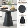 NicBex 46.5 Inch Round Dining Table,Modern Kitchen Table with MDF Tabletop for 4 Person,Living Dining Room,Black - 4 of 4