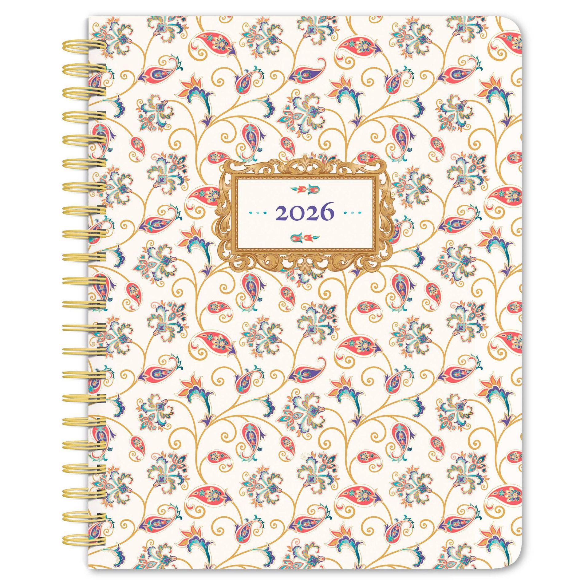 BrownTrout Tuscan Delight 2026 6"x7.75" Desk Planner Foil Stamped Cover