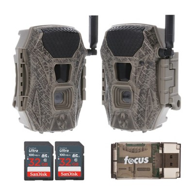Wildgame Innovations TERRA CELL 20MP CAM - AT&T Trail Camera with 32GB Memory Card and Card Reader(2 Pack)