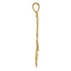 Black Bow Jewelry 14k Two Tone Gold Large Filigree Dragonfly Pendant, 40mm (1 1/2 inch) - 2 of 4