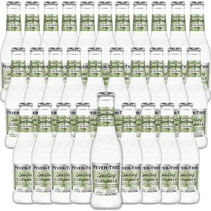 Fever Tree Sparkling Cucumber - Premium Quality Mixer - Refreshing Beverage for Cocktails & Mocktails 200ml Bottles - 1 of 4