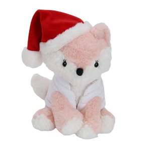 Lambs & Ivy Autumn Pink Fox Holiday/Christmas Plush Stuffed Animal Toy - 1 of 4
