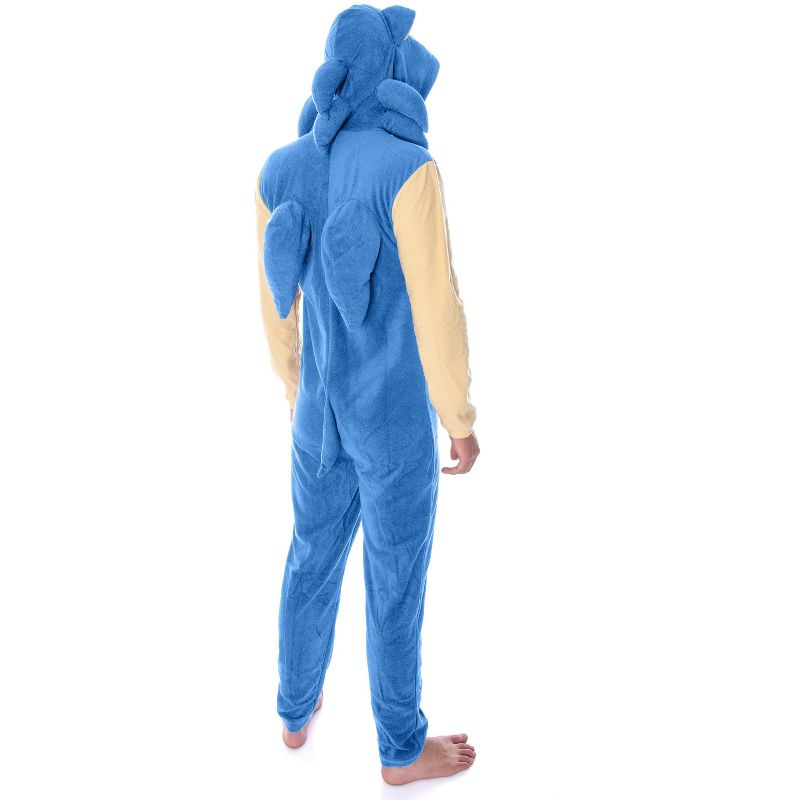 Sonic The Hedgehog Men's Character Costume Union Suit Pajama Outfit, 5 of 6