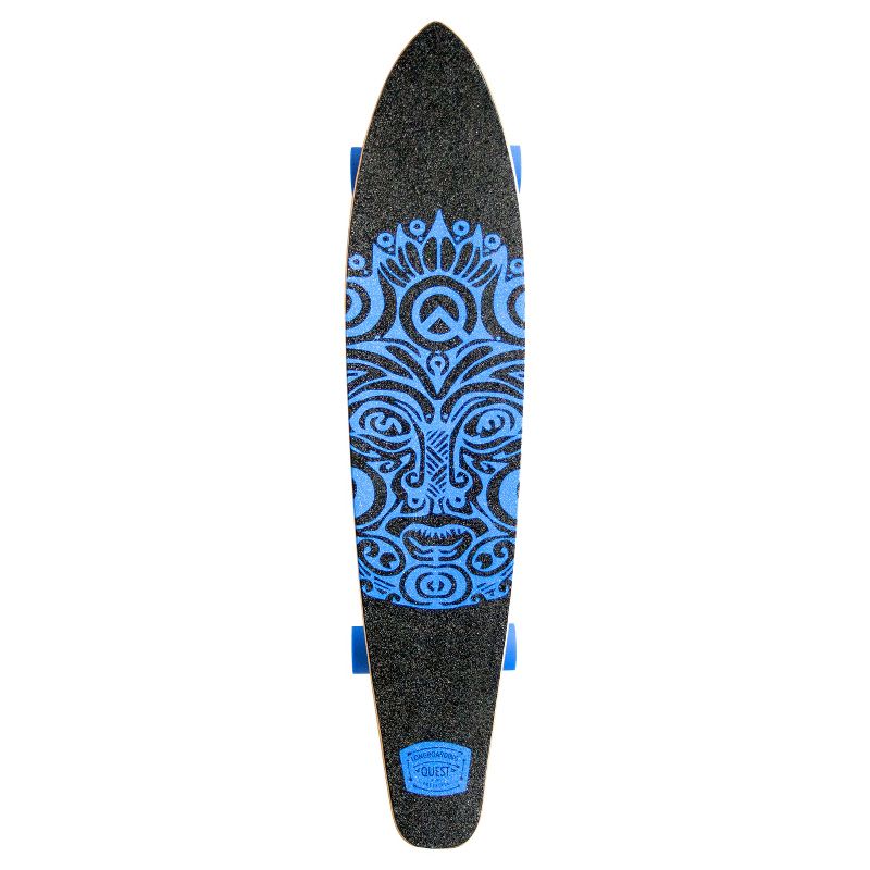 Quest Super Cruiser &#34;Karma&#34; 44&#34; Longboard Skateboard - Blue/Black, 2 of 4