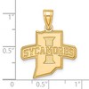 Black Bow Jewelry 10k Yellow Gold Indiana State Sycamores NCAA Large Pendant - 3 of 4