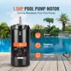 VEVOR 1.5 HP Pool Pump Motor, 56J Frame, 115V(13.6 Amps)/230V(6.8 Amps) 3450 RPM, 60Hz, 1.3 Service Factor, 90μF/250V Capacitor - 3 of 4