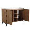 Bencmate Bathroom Storage Cabinets, Bathroom Vanity, 48 Inch Bathroom Vanity with Double Sink, Freestanding Bathroom Sink Cabinet with Soft Closing - 3 of 4