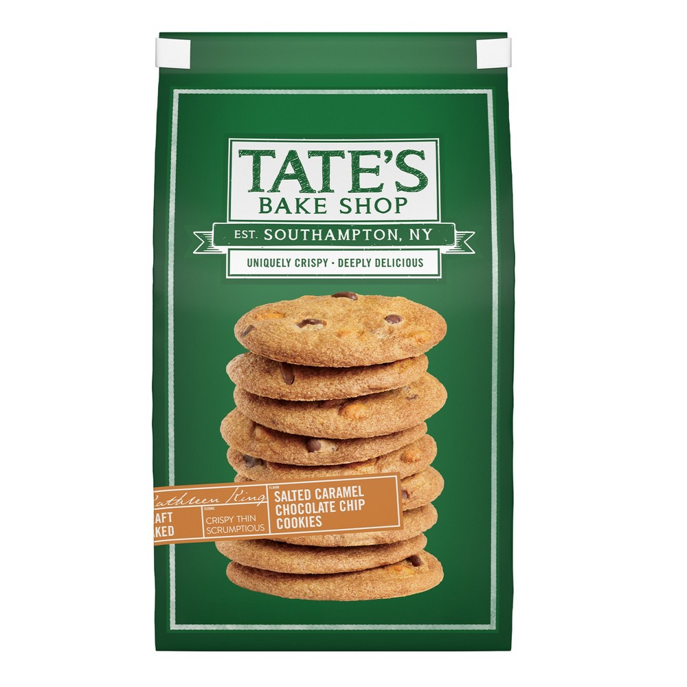 Condition photo showing New/Like New for case of 6 tate's bake shop salted caramel chocolate chip cookies - 6.5oz (bb 9/26/26) your bid per bag 