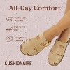 CUSHIONAIRE Benson Fisherman Sandals for Women – Suede Slip On Closed Toe Womens Clogs with Memory Foam Cork Footbed and Arch Support - 3 of 4