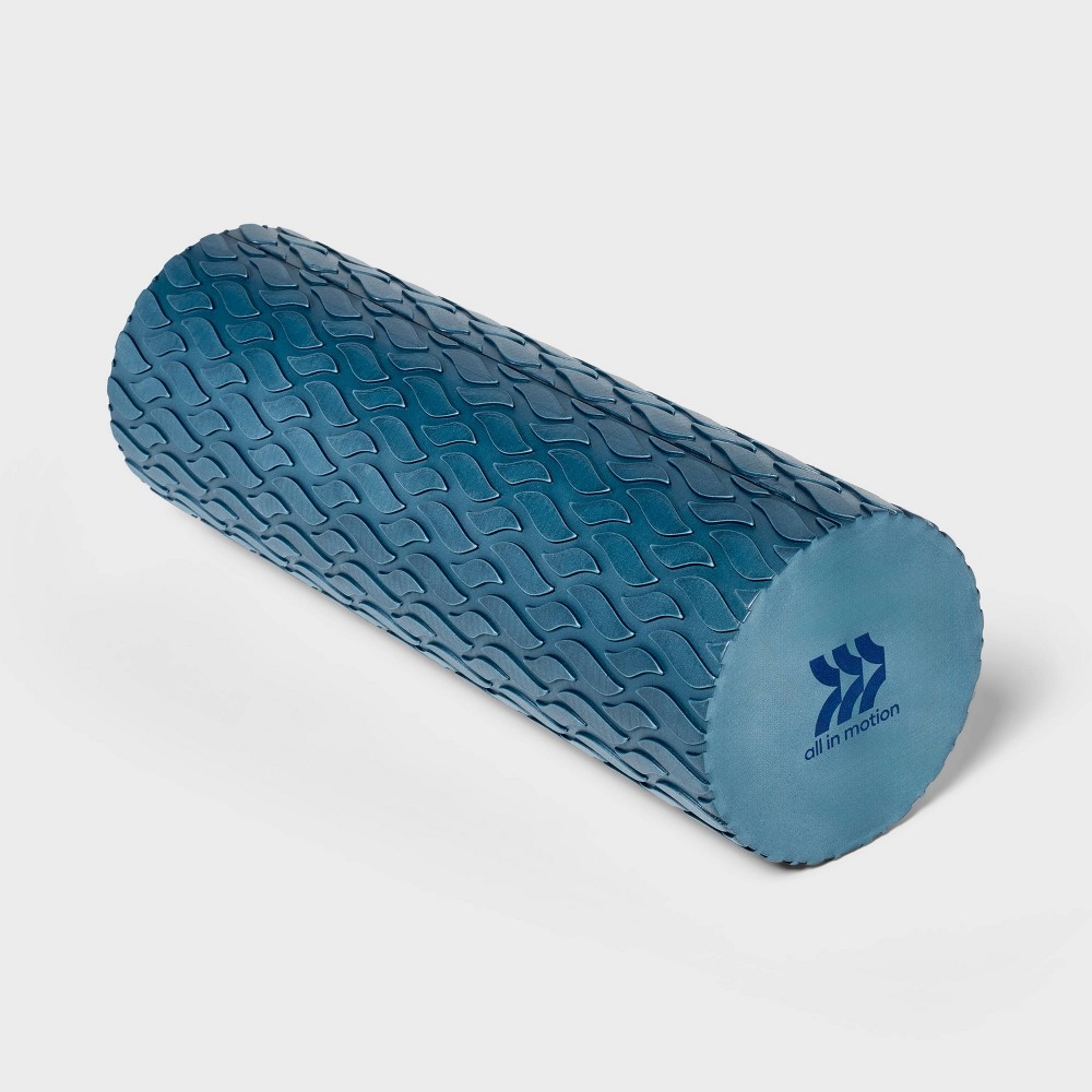 18" Textured Foam Roller - Navy Blue - All In Motion™: EVA Material, Whole Body Use