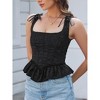 Women's Vintage Corset Lace-Up Fishbone Print Vest Renaissance Pirate Costume - 4 of 4