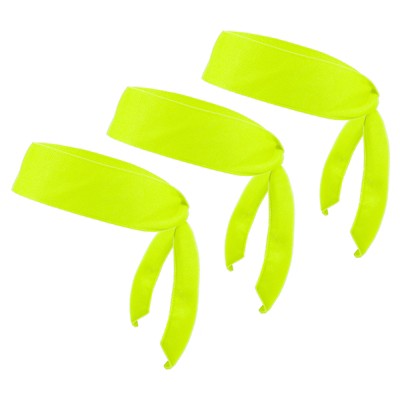 Unique Bargains Polyester Elastic Running Sports Workout Head Ties Sweatbands 3 Pcs