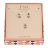 FAO Schwarz Halloween Enamel Orange Owl w/Witches Hat Necklace and Earring Set - 2 of 3
