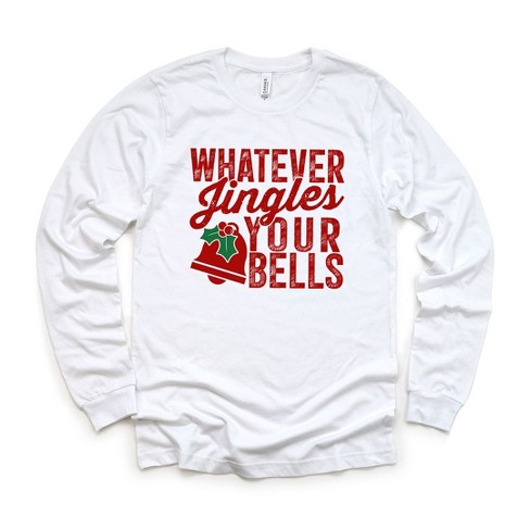 Simply Sage Market Women's Whatever Jingles Your Bells Long Sleeve Graphic Tee - image 1 of 4