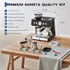 Stainless Steel Espresso Machine with Grinder & 20 Bar Pressure, 2.8L Removable Water Tank,Adjustable Shot Volume - 4 of 4