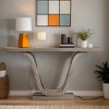 Hommoo 55 Inch Farmhouse Console Table Light Gray - 2 of 4