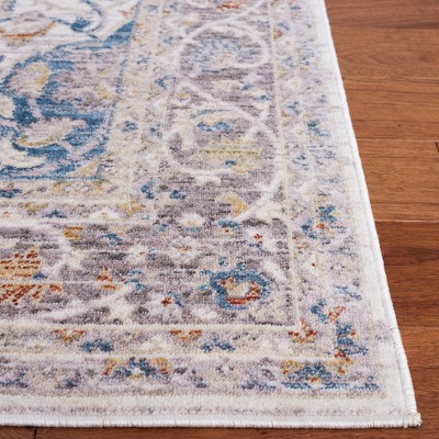 Olympia 6' x 6' Square Gray Synthetic Area Rug