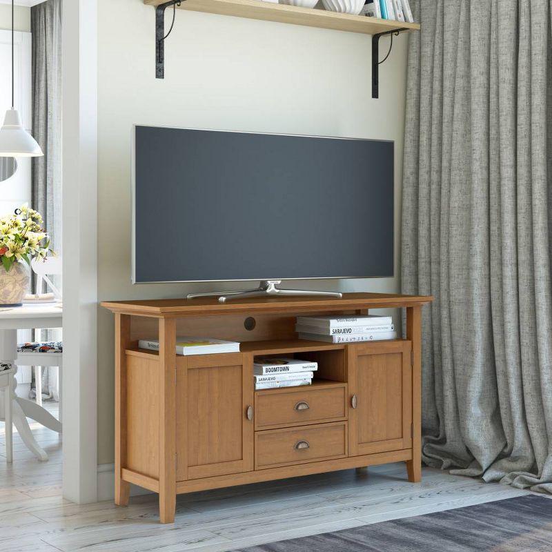 54" Mansfield Solid Wood TV Media Stand - Wyndenhall, 3 of 10
