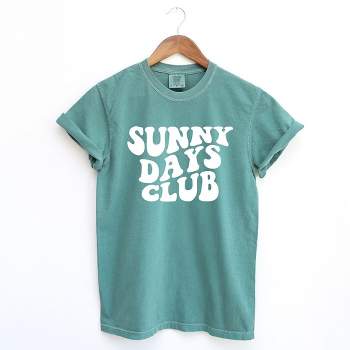 Simply Sage Market Women's Sunny Days Club Short Sleeve Garment Dyed Tee