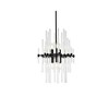 Elegant Lighting Sienna 17 inch crystal rod pendant in black - 3 of 4