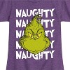 Girls' - Dr. Seuss - Naughty Grinch Fitted Short Sleeve Graphic T-Shirt - 2 of 4