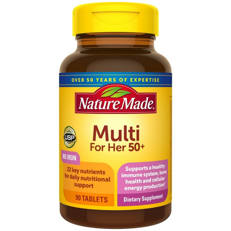 Nature Made Women&#39;s 50+ Multivitamin Tablets - 90ct, 1 of 10