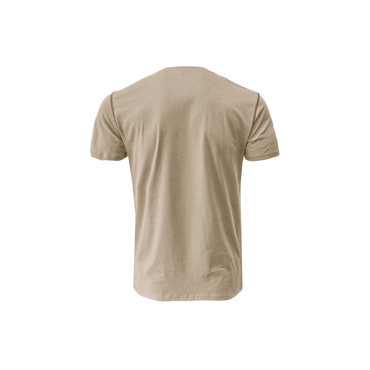 Мужские рубашки Attraco Men's Short Sleeve Henley Shirt with Chest Patch Pocket & Tailored Stitching Tops Black L — фото 6