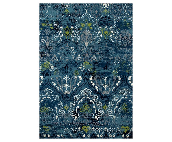 Vivid Teal Classic Woven Area Rug - (5'X8') - Art Carpet