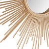 Wooakway 15" Gold Sunburst Wall Mirror Decorative Metal Accent Piece - 4 of 4