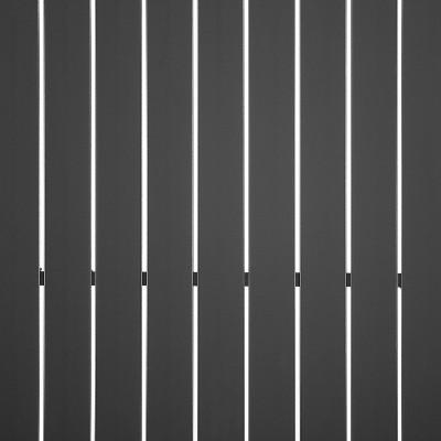 Gray Matte Steel Rectangular Outdoor Dining Table with Umbrella Hole