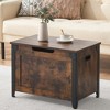 GustoWave Wooden Storage Chest, Storage Trunk, Entryway Storage Bench with Safety Hinge and Lift-Top for Entryway, Living Room, Rustic Brown - 3 of 4