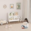 Modern Kids Bookshelf Toy Organizer, 2-Tier Storage Display Bookcase With 5 Cubbies,31.50'' x 13.39'' x 28.54''(2.63*1.12*2.38ft) - 2 of 4