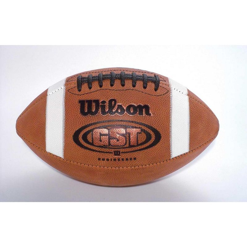 Wilson GST Youth Leather Football, 1 of 2