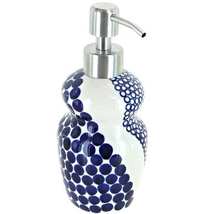 Blue Rose Polish Pottery 2018 Zaklady Soap Dispenser - 1 of 1
