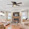 Parrot Uncle 42" Black Indoor Retractable Caged Ceiling Fan, Industrial - 3 of 4