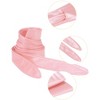 Allegra K Women's Faux Leather Self Tie Bowknot Wide Waist Band Sash Obi Belt One Size - 2 of 4