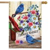 Briarwood Lane Spring House Flag 40x28 For Outdoor Flower Market For Spring House Flag - 2 of 4