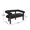 Christopher Knight Home Webb 53" Modern Rubberwood Boucle Upholstered Loveseat - 3 of 4