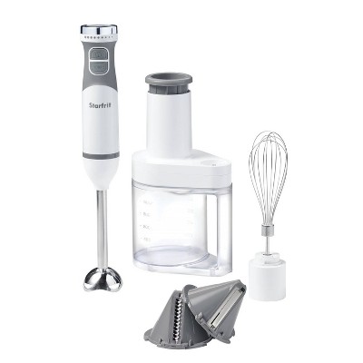 Starfrit 10-Speed 4-in-1 Hand Blender - White