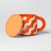 17 fl oz Stoneware Squiggly Print Lidded Mug - Room Essentials™ - 3 of 4