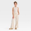 Girls' High Neck Ribbed Tank Top - art class™ - 3 of 3