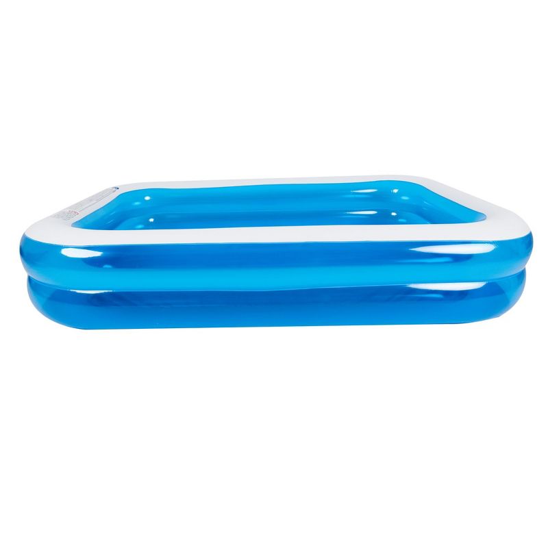 Pool Central 8.5' Blue and White Inflatable Rectangular Swimming Pool, 3 of 10