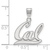 Black Bow Jewelry 14k White Gold California Berkeley Golden Bears NCAA Medium Pendant - 2 of 3